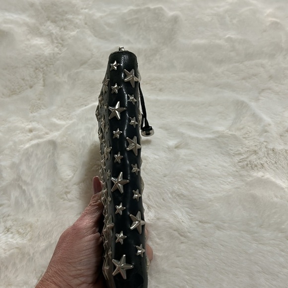 Jimmy Choo Star Studded Black Zip Around - Picture 3 of 12